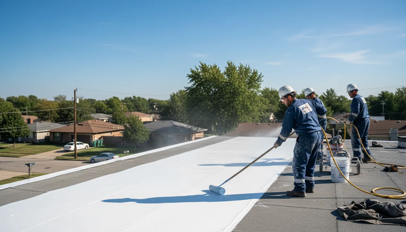 Commercial roof coating in East Waterford, PA near me